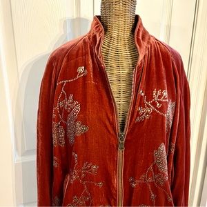 ZARA STUDIO Velvet Bomber Jacket , Limited Edition , Sz L